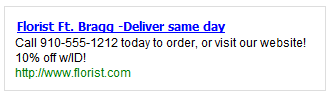 Example ad on MatchForce.org